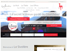 Tablet Screenshot of hotel-la-sivoliere.com